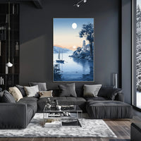 Tranquil Coastal Evening Poster PosterGoat