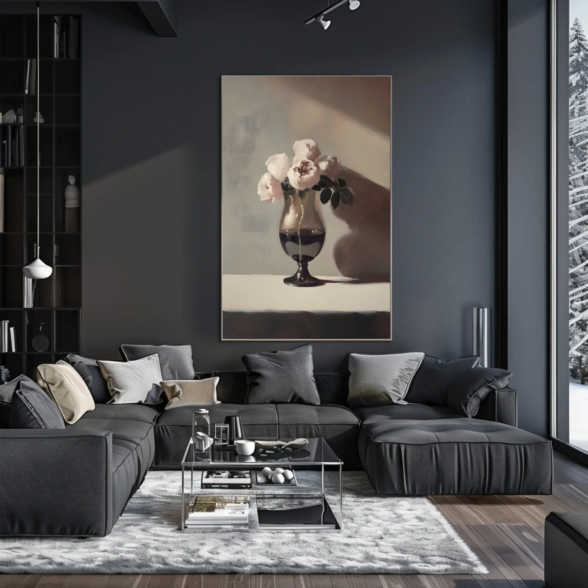 Elegant Floral Still Life Poster