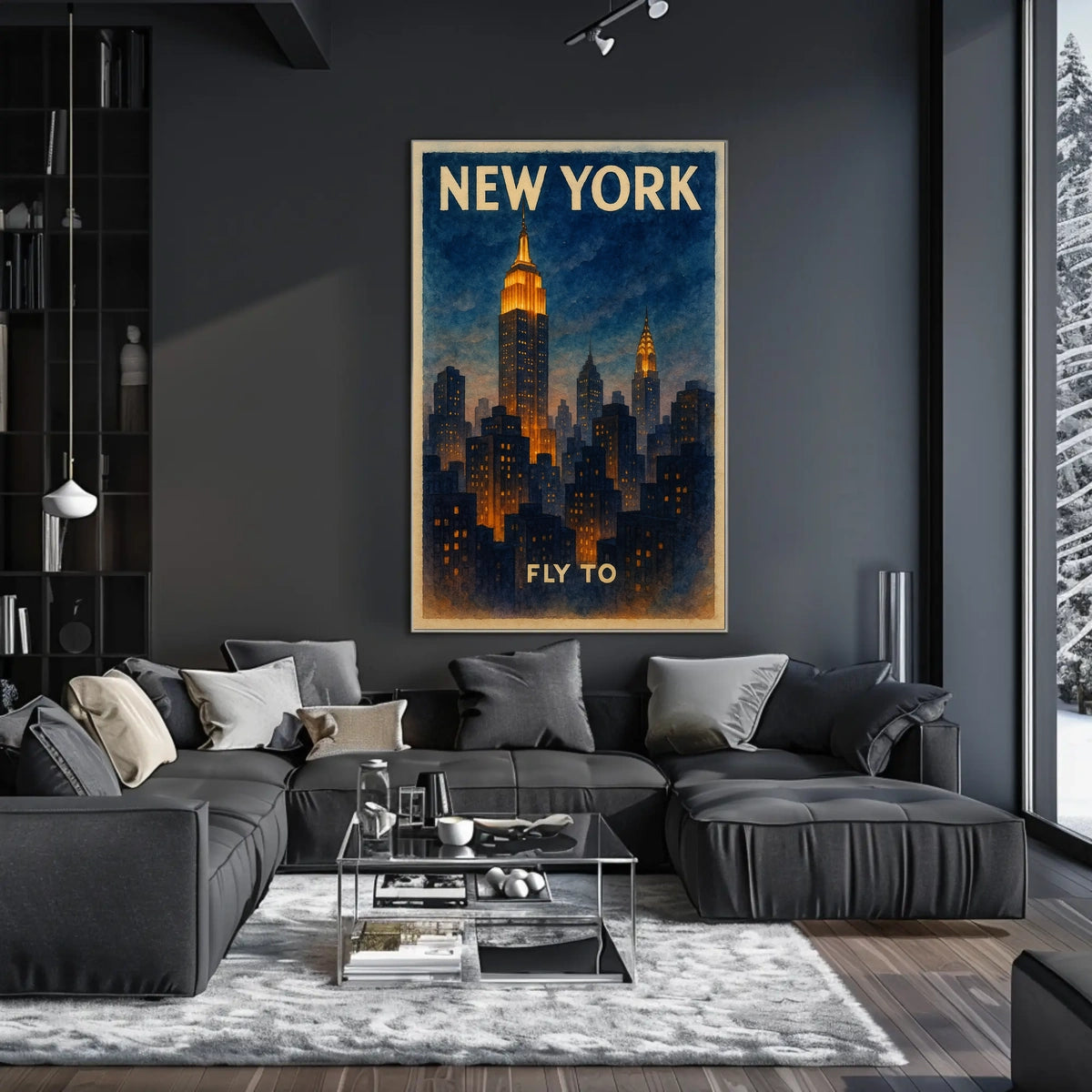Fly to New York Poster