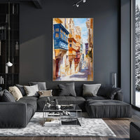 Malta Valletta Historic Street View Poster