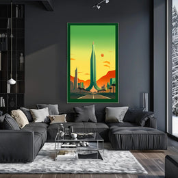 Futuristic Cityscape Poster