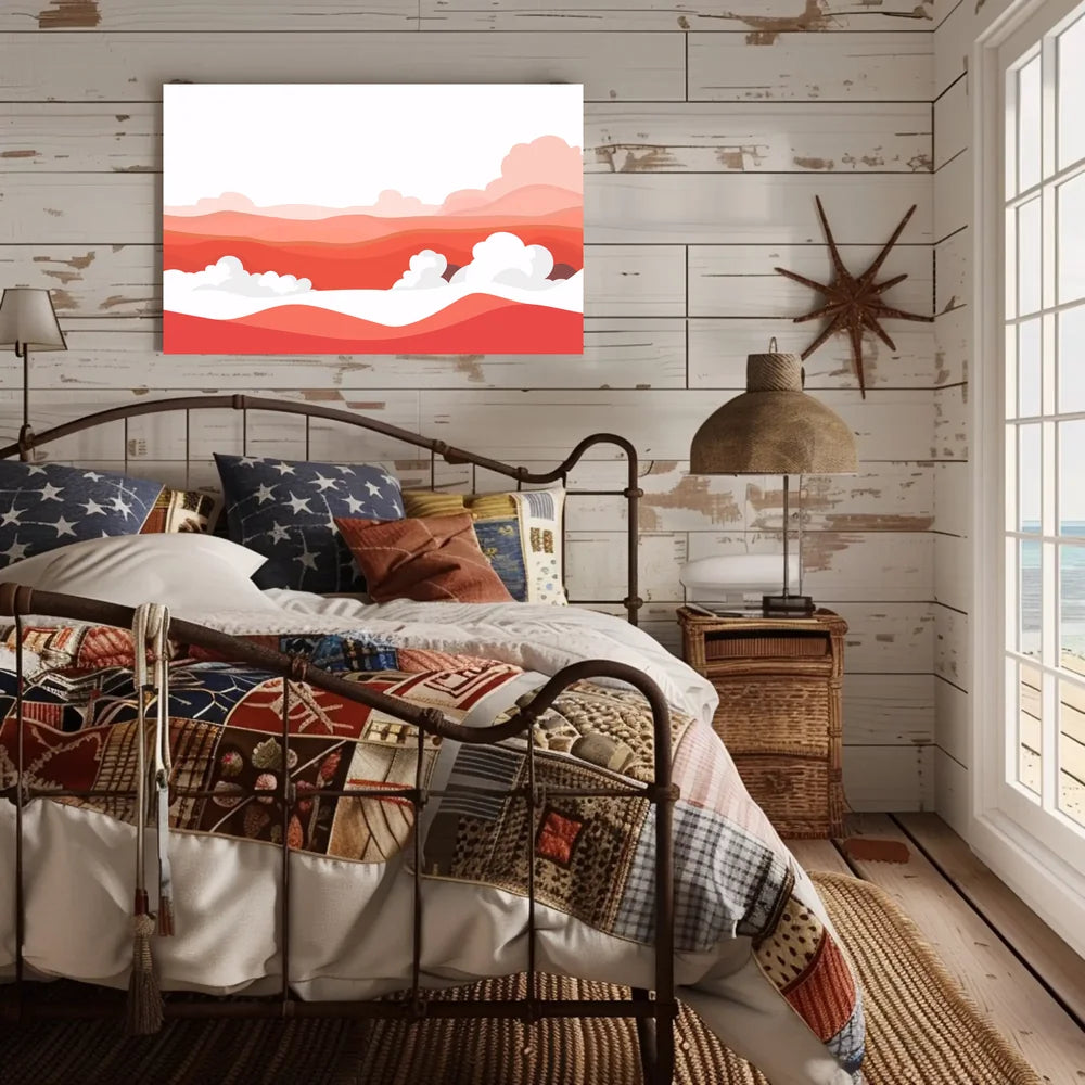 Abstract Desert Landscape Minimalist Poster Art Print