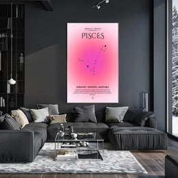 Pisces Constellation Poster: Mystical Zodiac Art Print PosterGoat