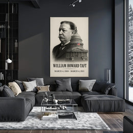 William Howard Taft 27th President of the United States Reflections Poster