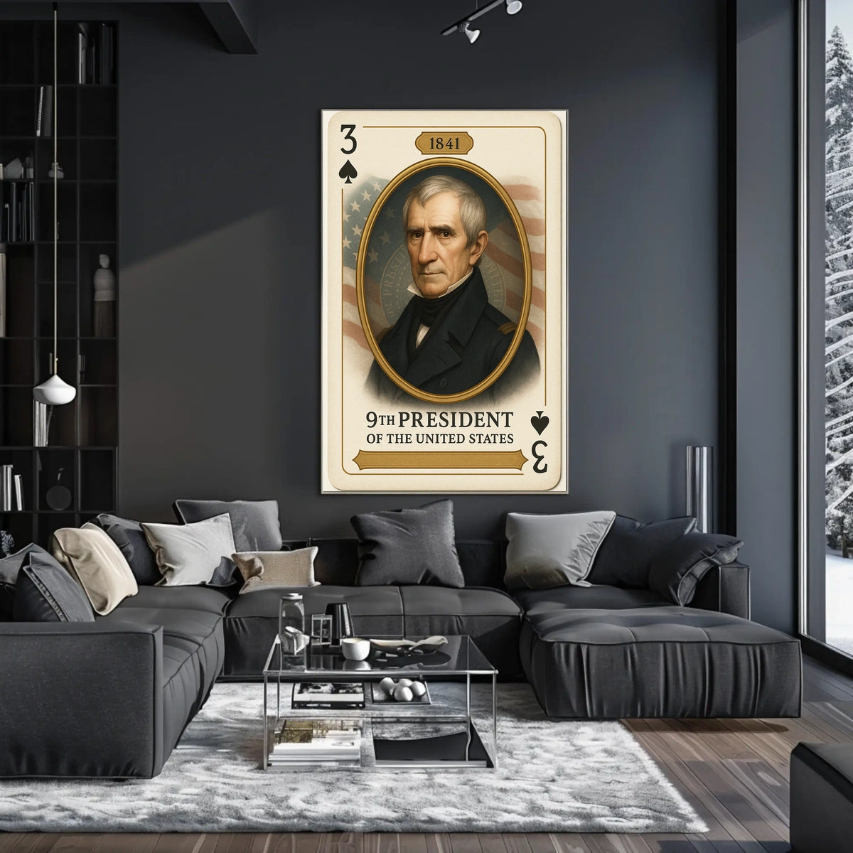 William Henry Harrison Ninth President Portrait Poster