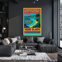 Caribbean Paradise Virgin Islands Poster
