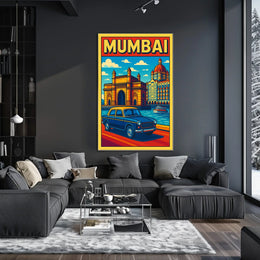 Mumbai A Vibrant Cityscape Poster