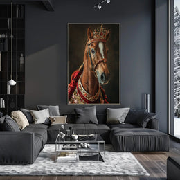 Regal Equine Elegance Art Print Poster for Home Decor PosterGoat