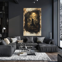 Haunting Gothic Silhouette Child Fantasy or Mythology Poster