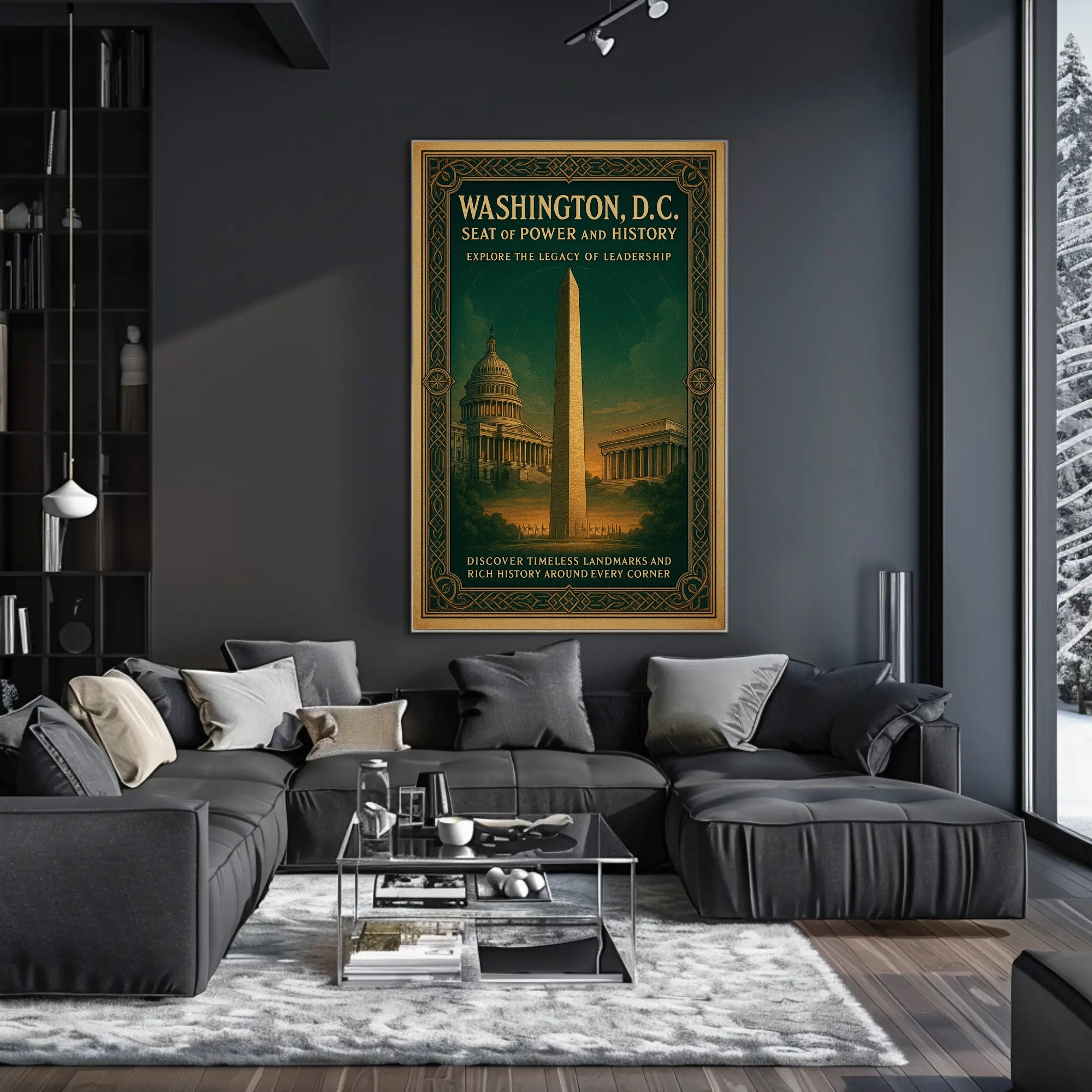 Washington, D.C. Seat of Power and History Poster PosterGoat