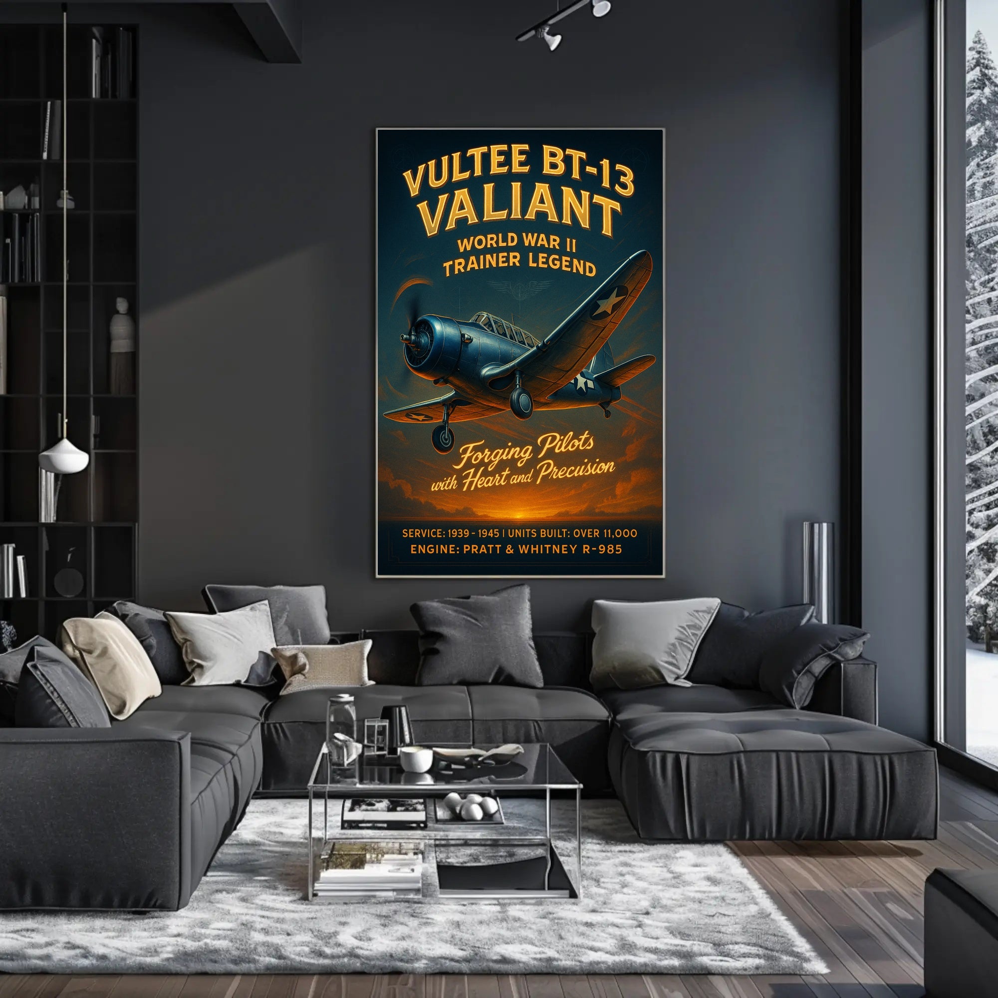 Vultee BT-13 Valiant World War II Trainer Legend Poster PosterGoat
