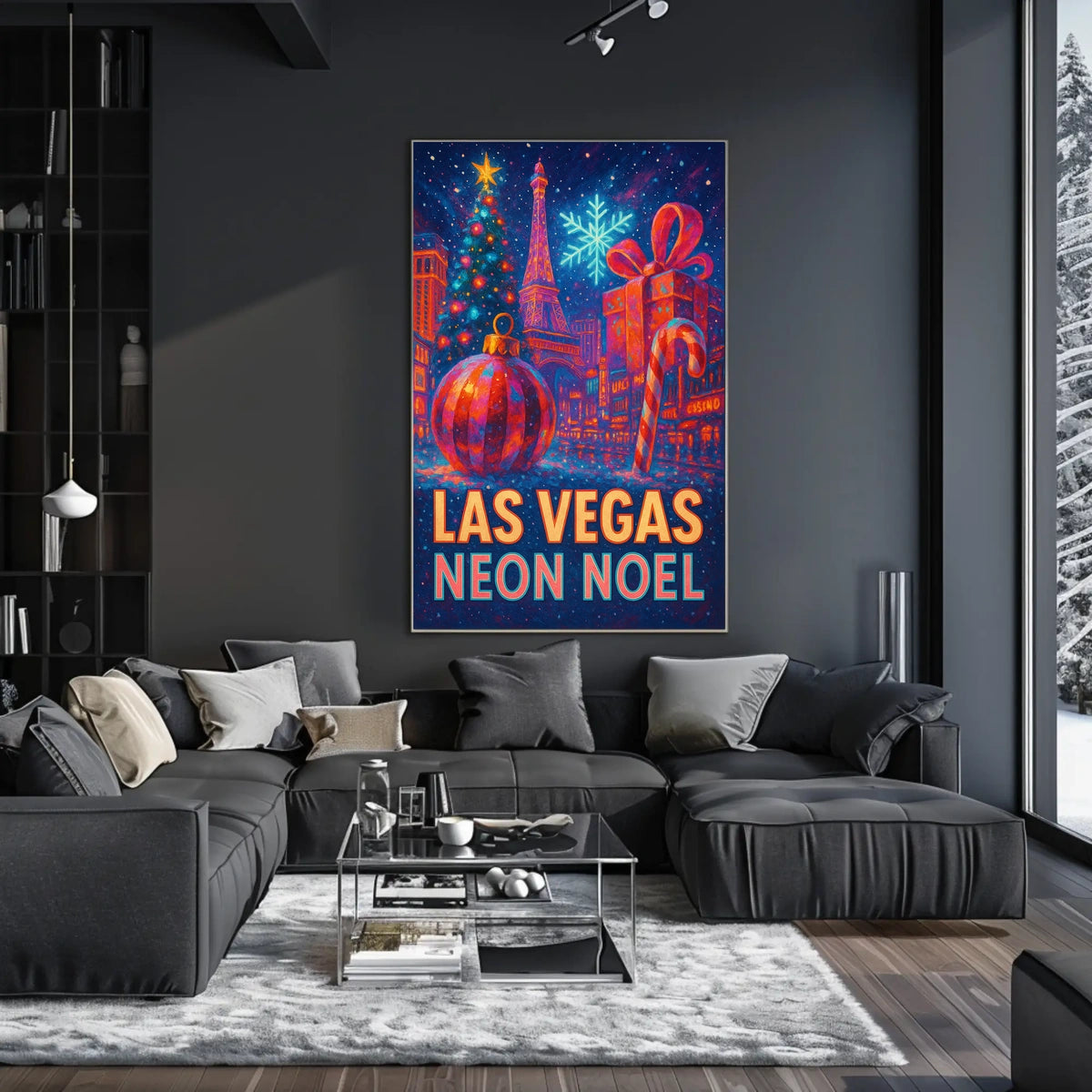 Las Vegas Neon Noel Poster