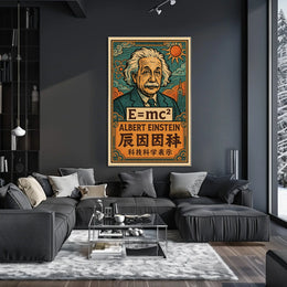 Albert Einstein EMc² Poster
