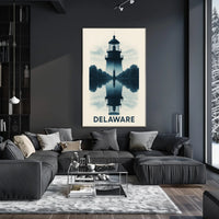 Delaware Lighthouse Reflection Poster