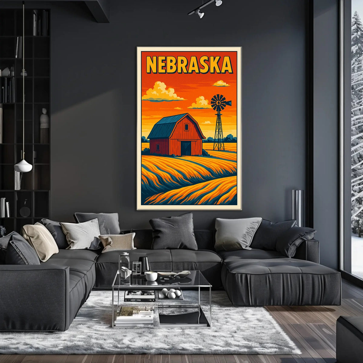 Nebraska Countryside Poster