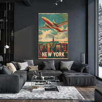 Vintage New York Aviation Poster
