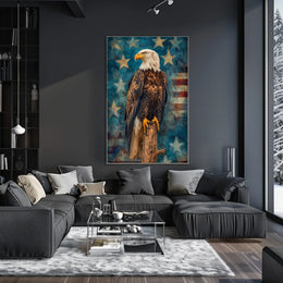 peaceful bald eagle Poster