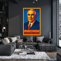 Warren G. Harding Presidential Term Poster