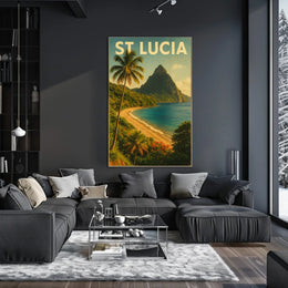 St. Lucia Paradise Poster