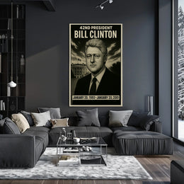 Bill Clinton 42Nd President Poster
