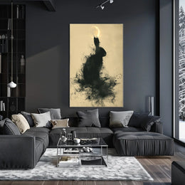 Moonlit Rabbit Poster