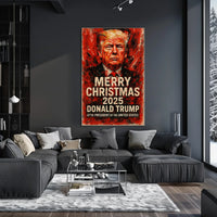 Donald Trump Christmas Holiday 2025 Political Poster