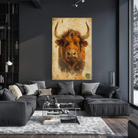 The Majestic Bull Poster PosterGoat