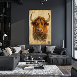 The Majestic Bull Poster PosterGoat