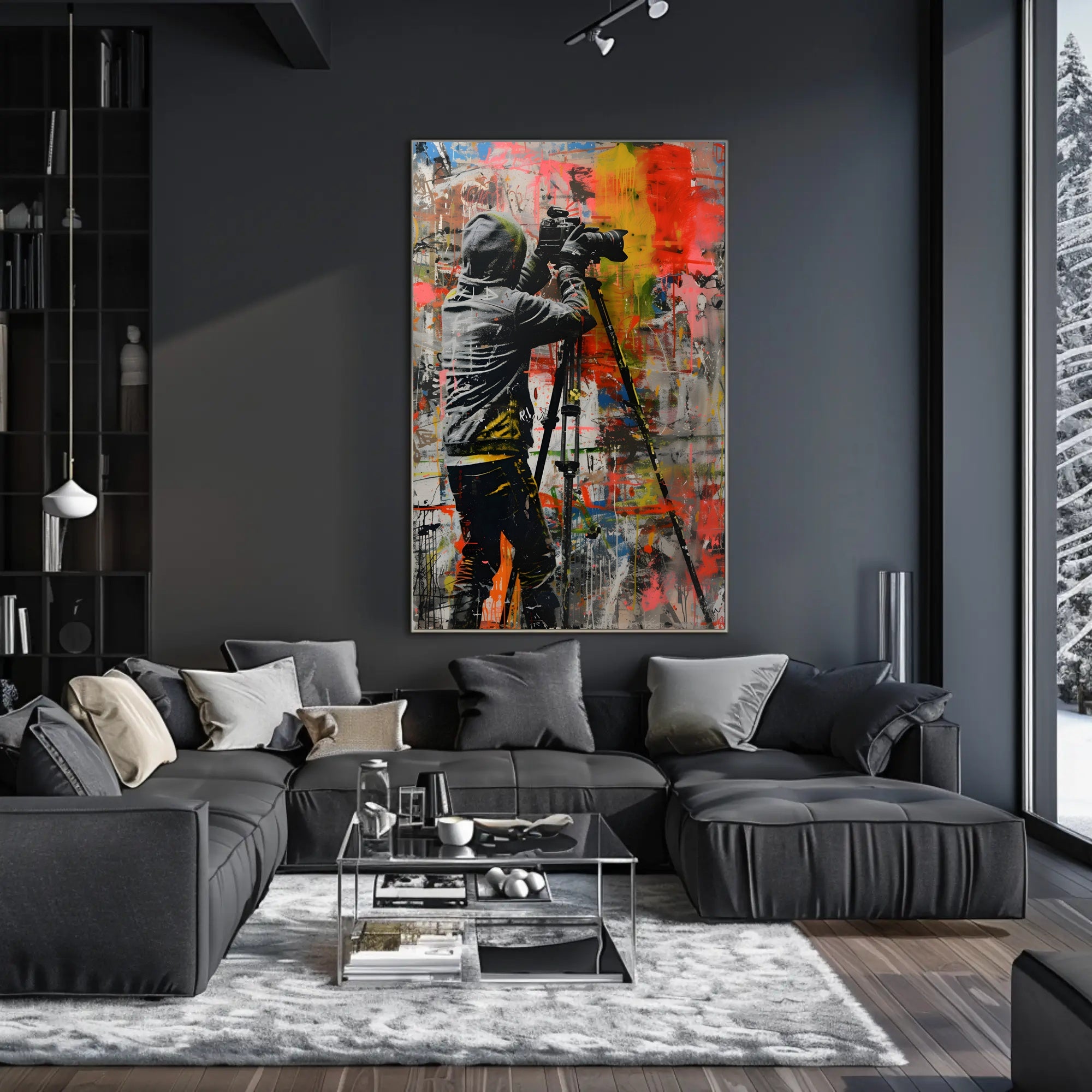 Urban Photography Street Art Poster: A Burst of Creativity