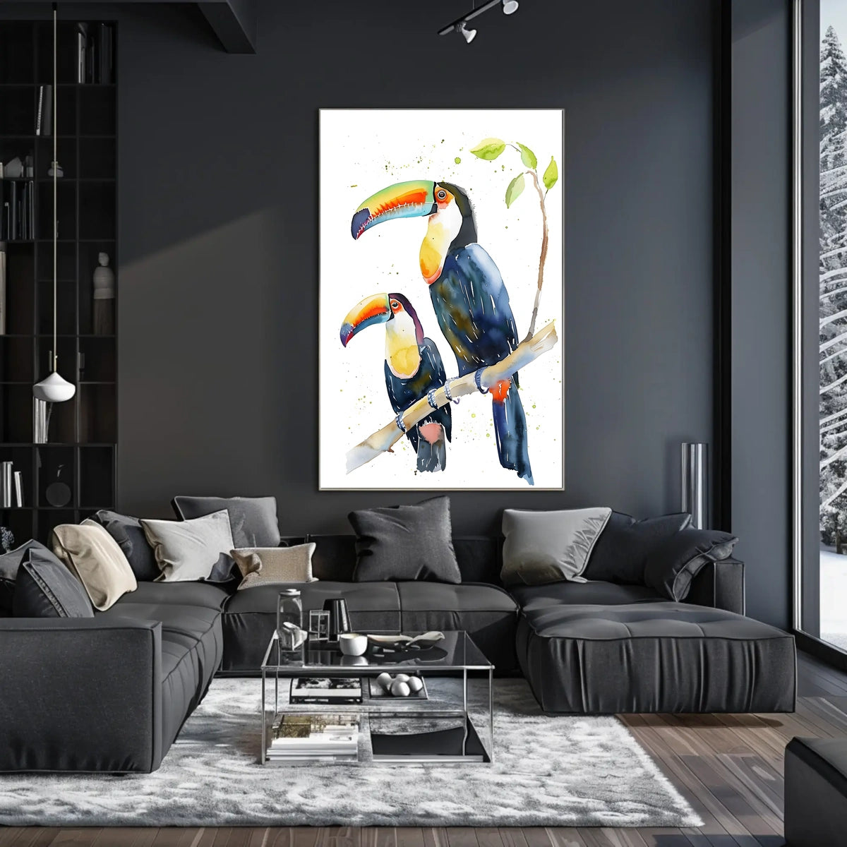 Vibrant Toucans Poster