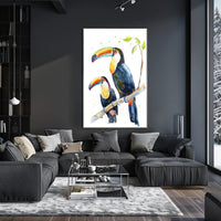 Vibrant Toucans Poster