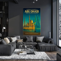 Abu Dhabi Elegance and Innovation Travel Poster