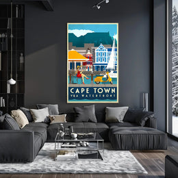 Cape Town V&A Waterfront Leisure Travel Poster PosterGoat