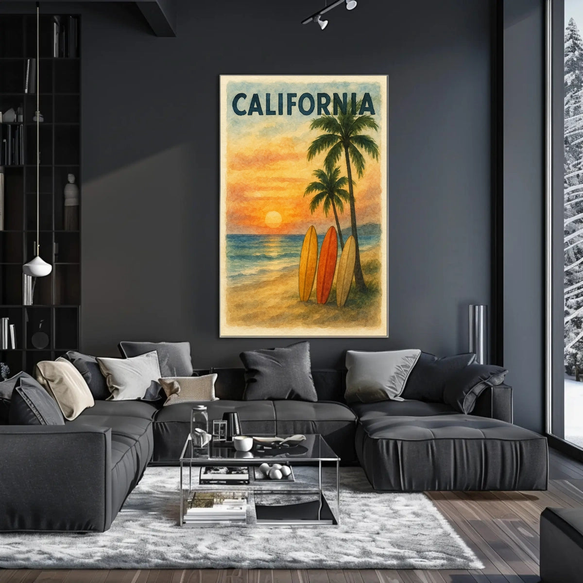 California Sunset Poster