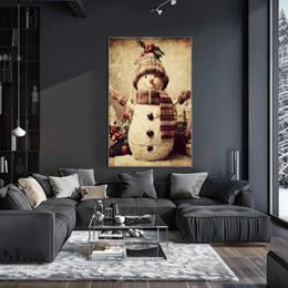 Festive Snowman Delight Poster