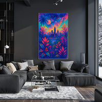 Cosmic Cityscape Poster