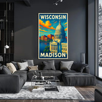 Wisconsin Capitol in Madison Poster
