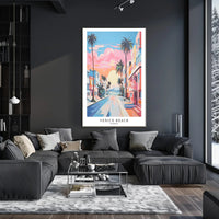 Venice Beach Sunset Poster PosterGoat