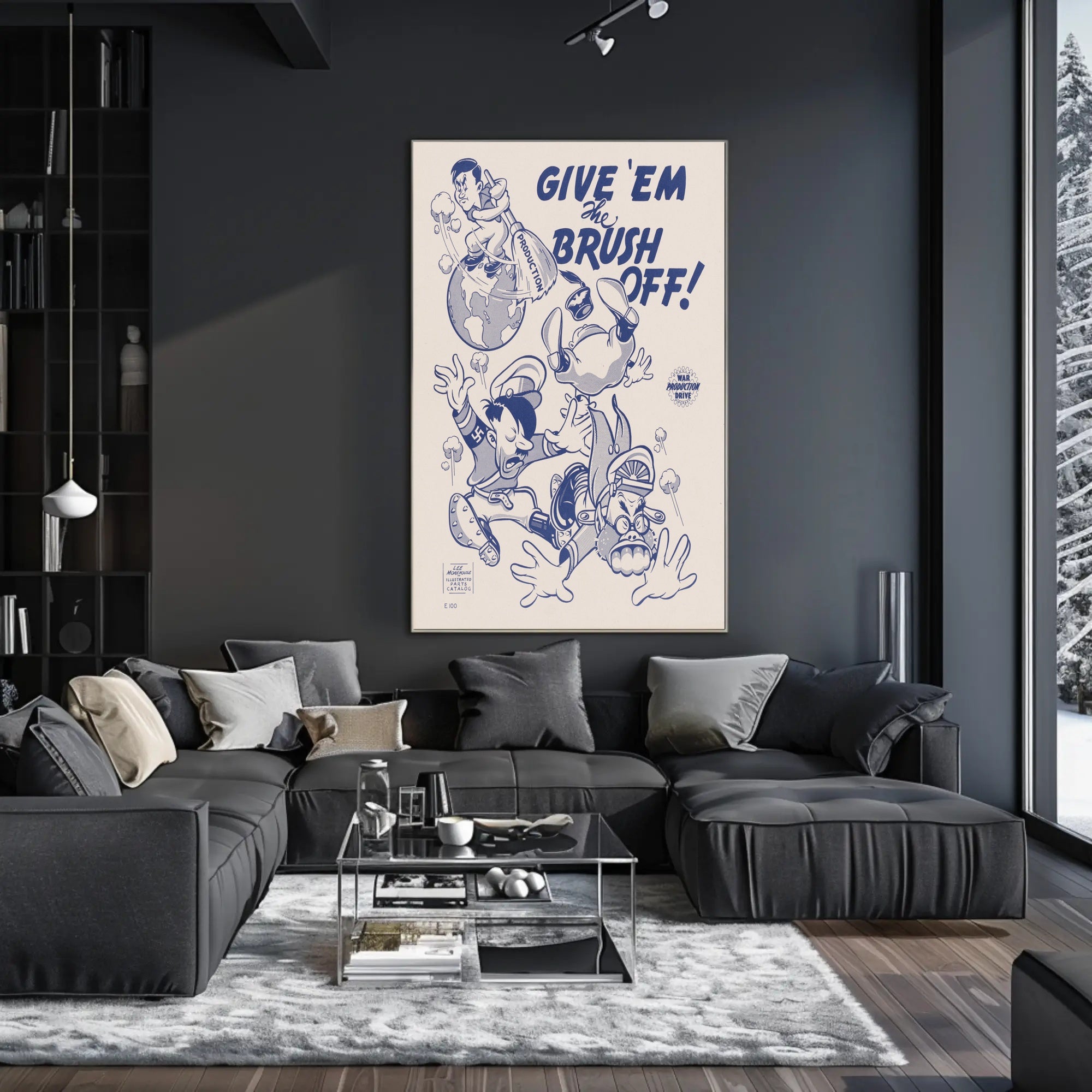 Give 'Em the Brush Off! Poster PosterGoat
