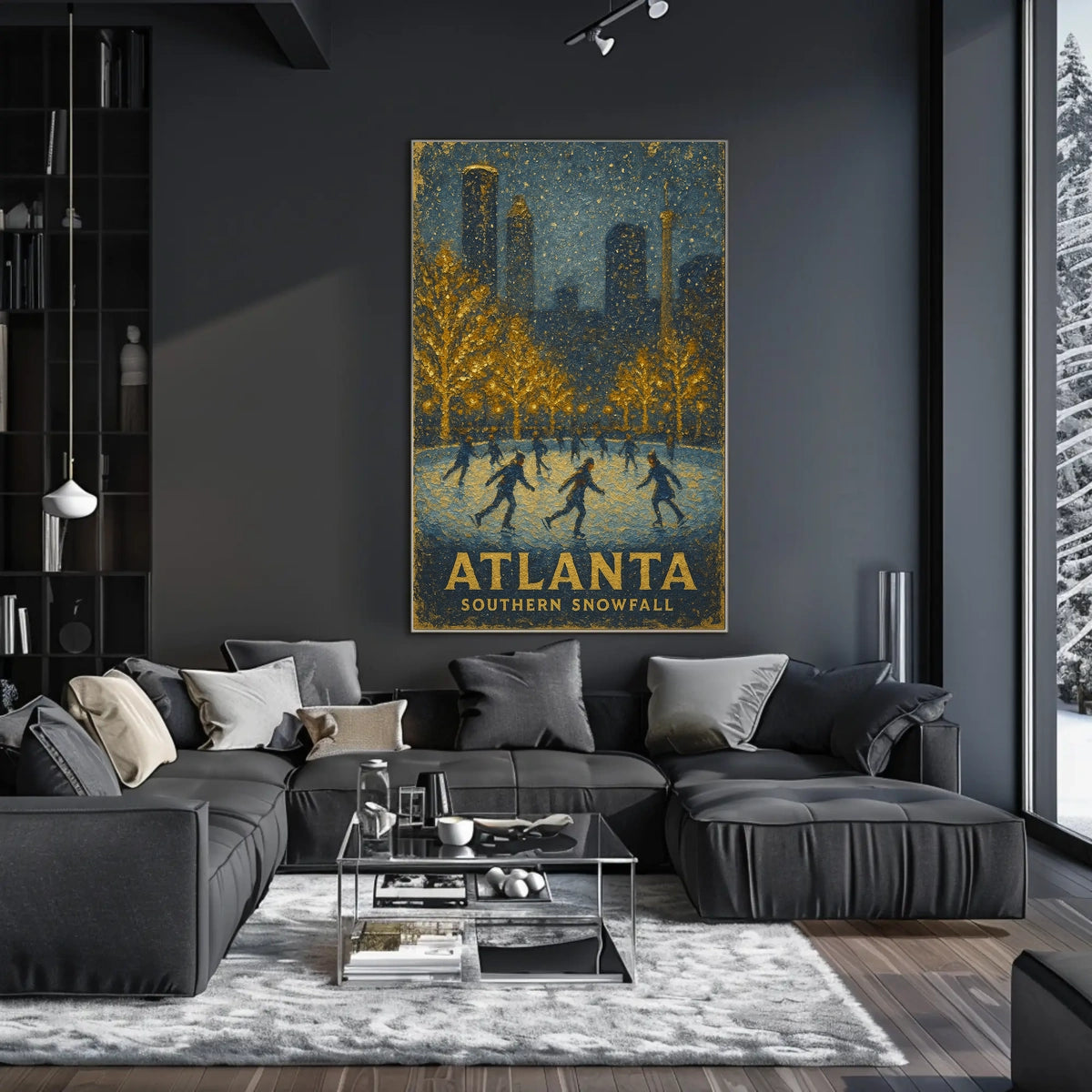 Atlanta Southern Snowfall Poster