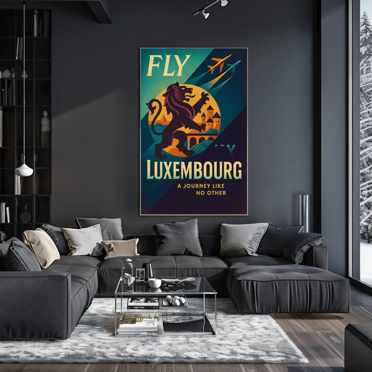 Fly To Luxembourg Poster