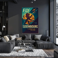Fly To Luxembourg Poster