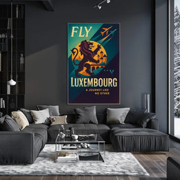 Fly To Luxembourg Poster