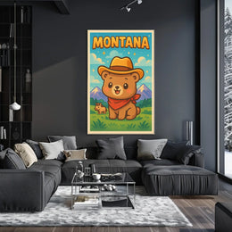 Montana Adventure Bear Poster