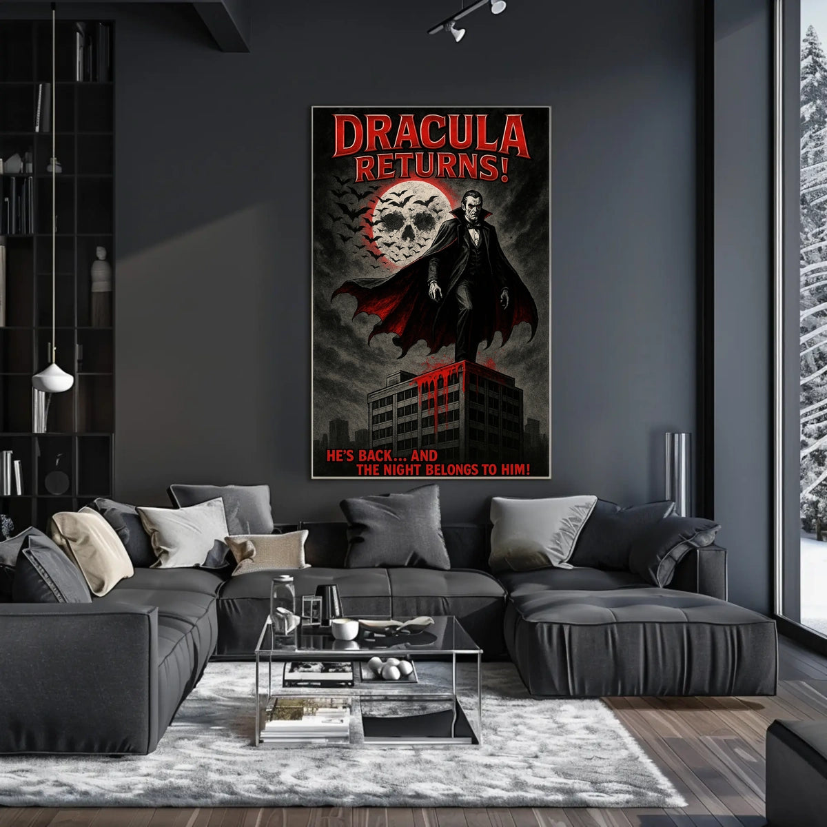Dracula Gothic Horror Art Poster - Fantasy or Mythology Poster