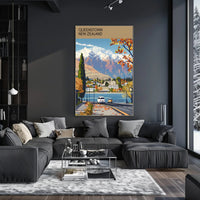 Scenic View of Queenstown Poster