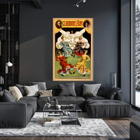 Hypnotic Skirt Dance Theatrical Performance Cultural Poster