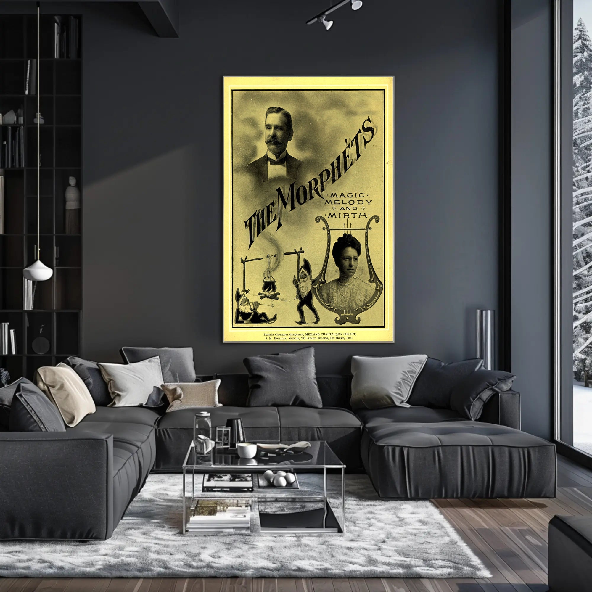 The Morphets Vintage Magic Show Cultural Poster