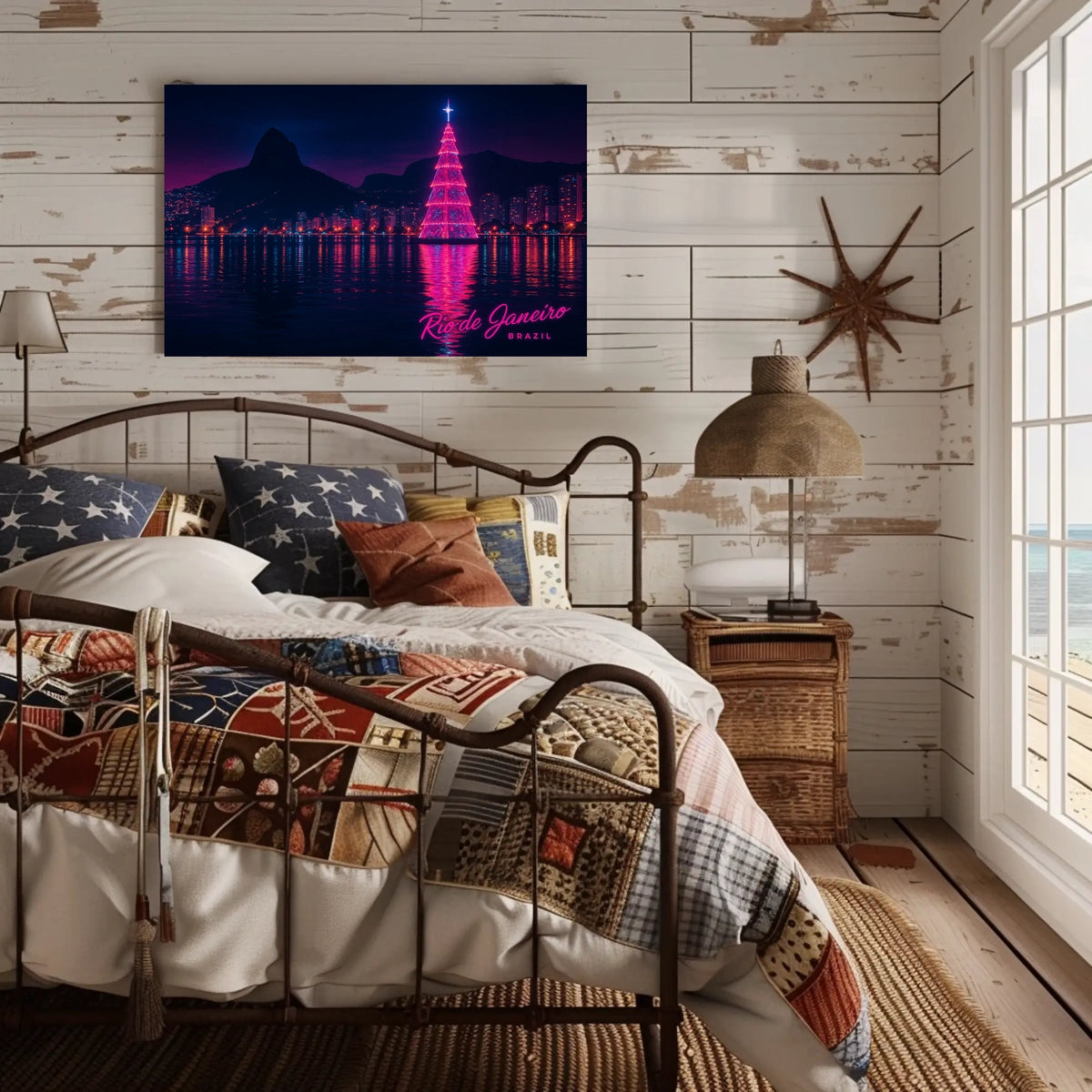 Rio de Janeiro Nightscape Poster