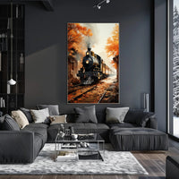 Autumn Train Journey Poster